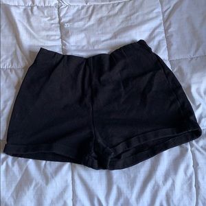 Hollister High-Waisted Black Shorts